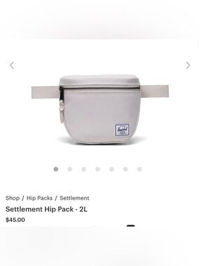 Herschel Supply Company Settlement Hip Pack - Light Cream